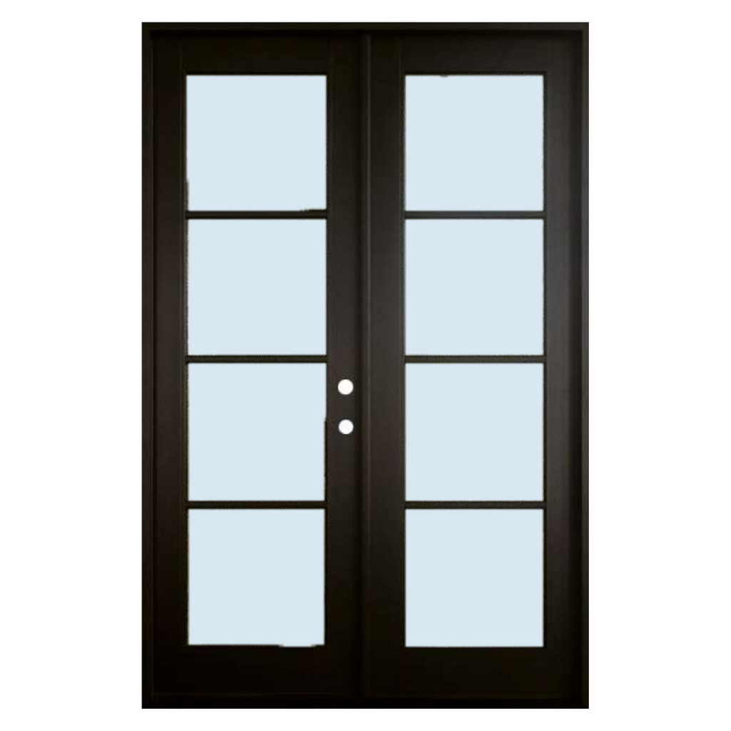 4 Lite Vertical Fiberglass Door