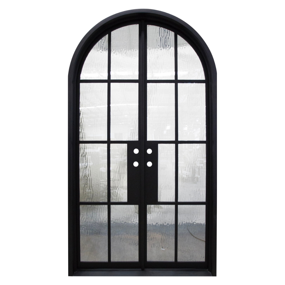 George Wrought Iron Double Entry Door