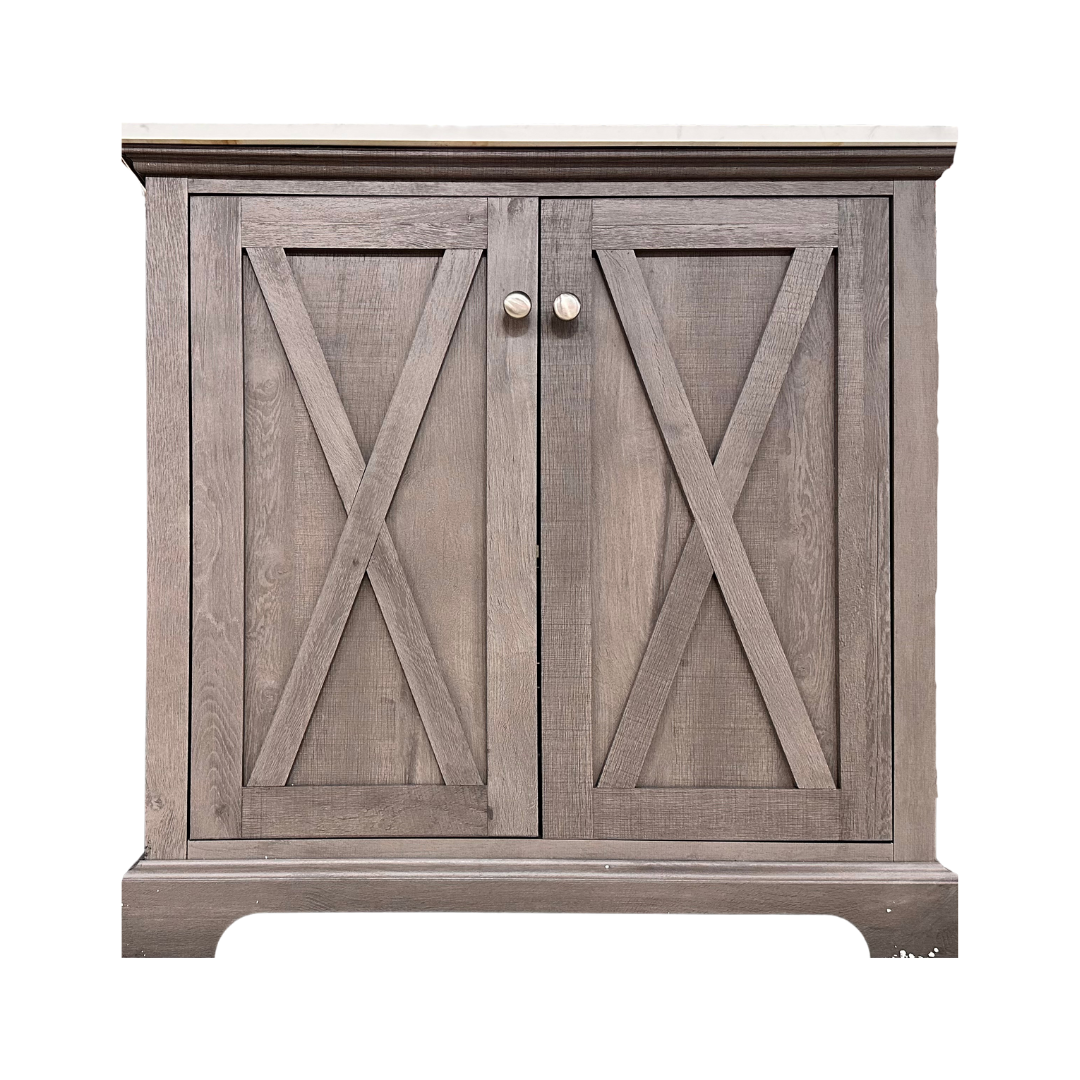 Mulberry Vanity, Gray; 36 in.