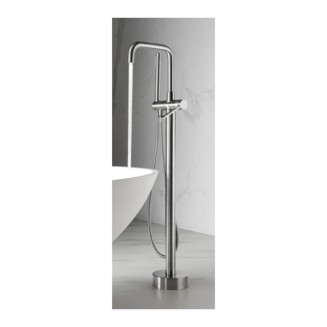Drift Freestanding Tub Filler; Chrome