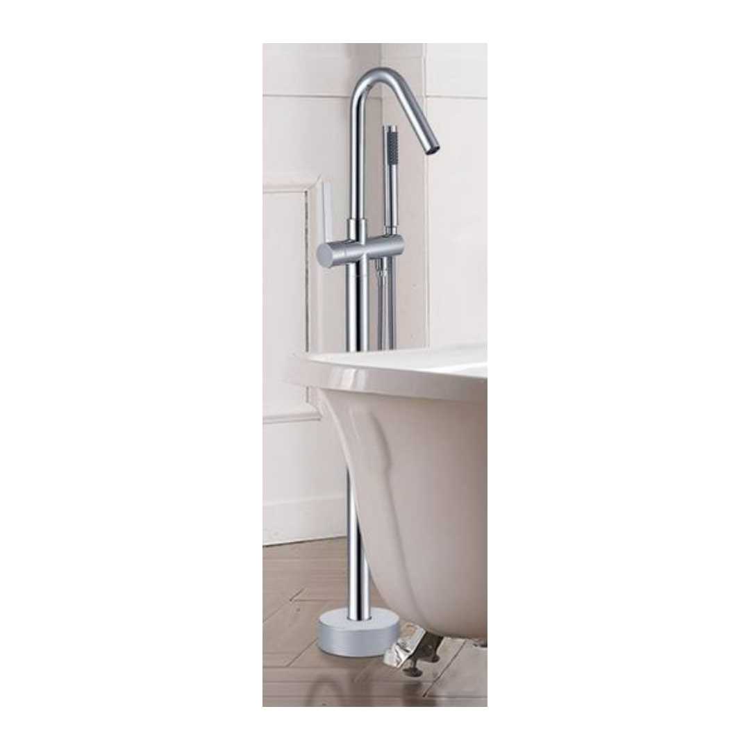 Stream Freestanding Tub Filler; Chrome