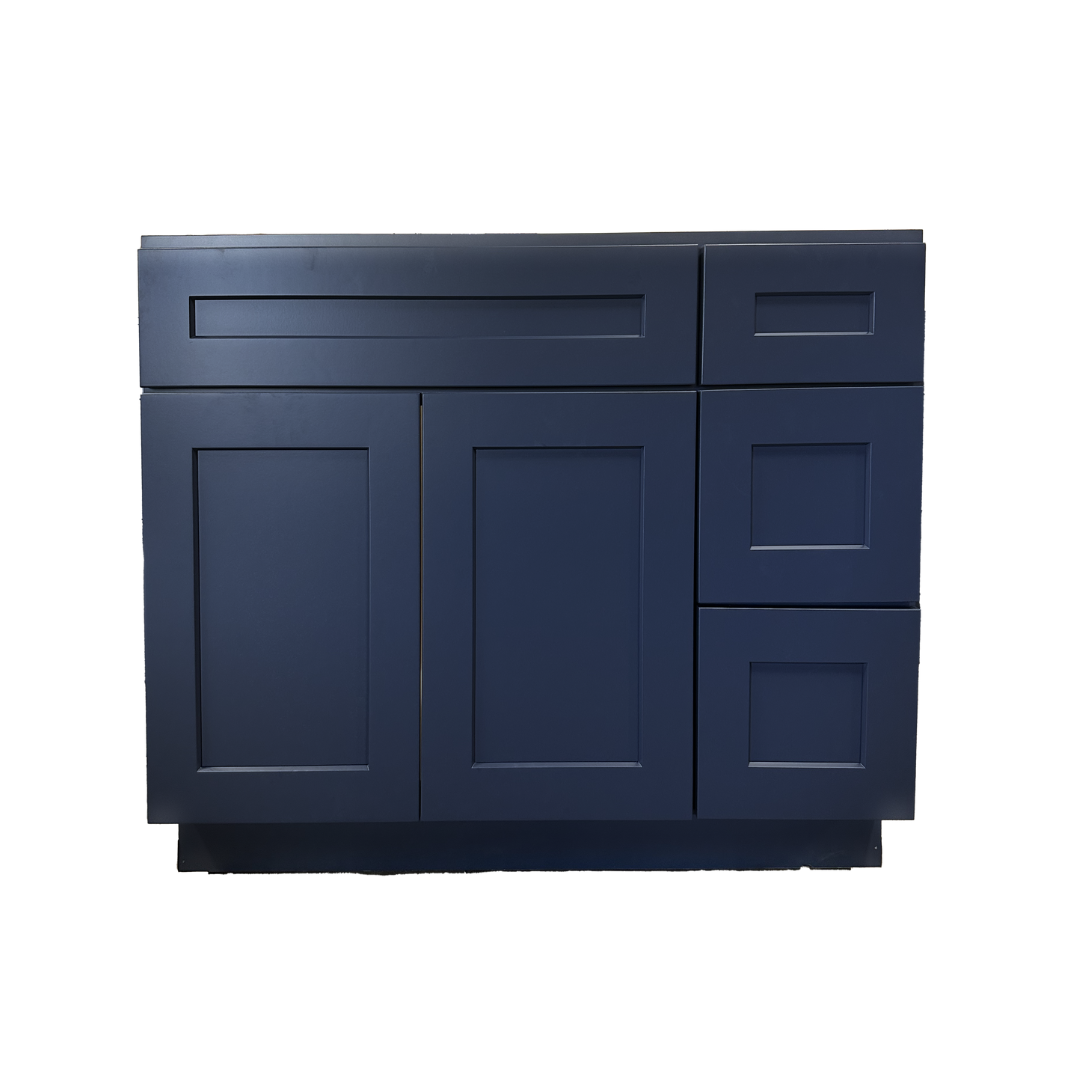 Royal Thielsen Vanity; Sapphire Blue; 36 in. RH