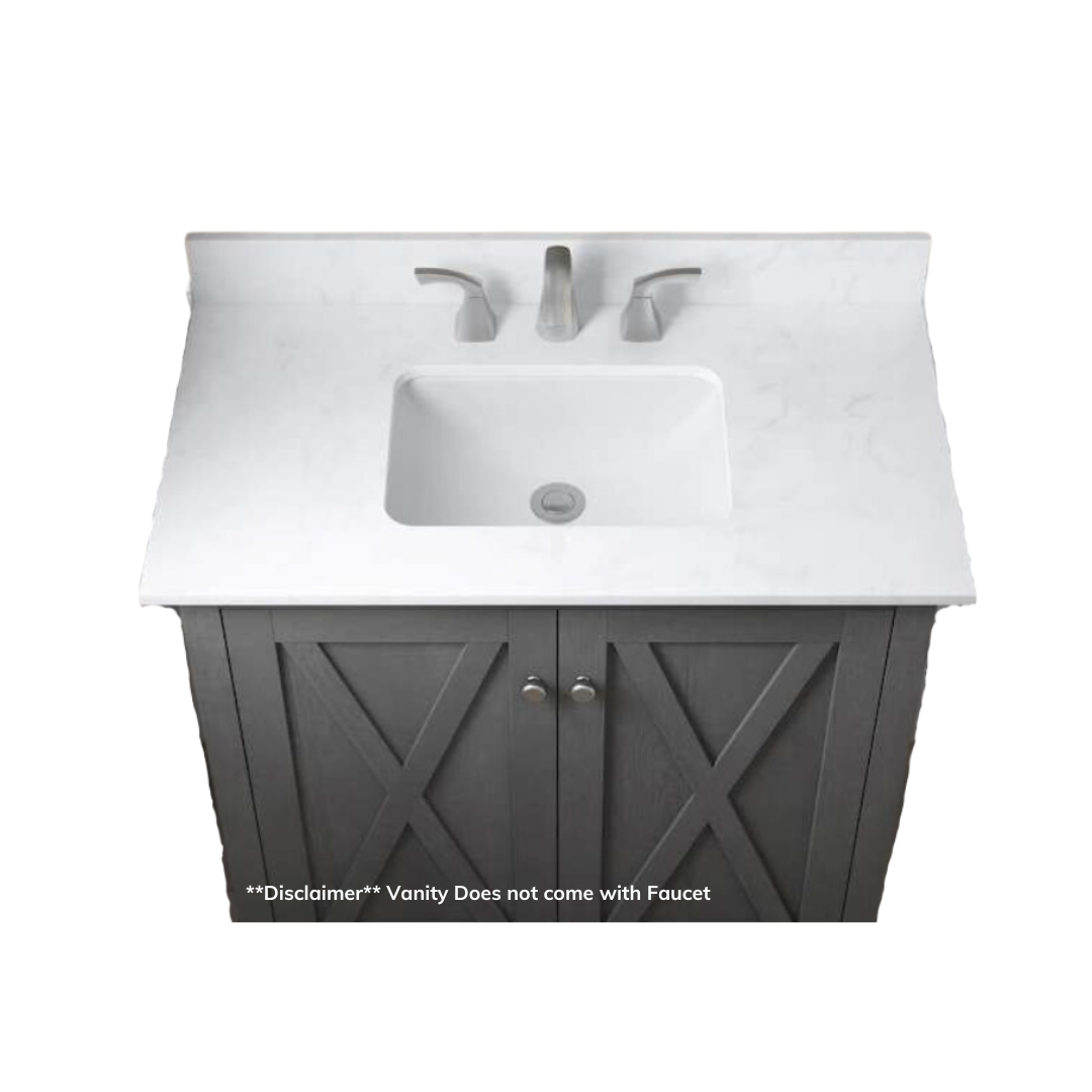 Mulberry Vanity, Gray, top view