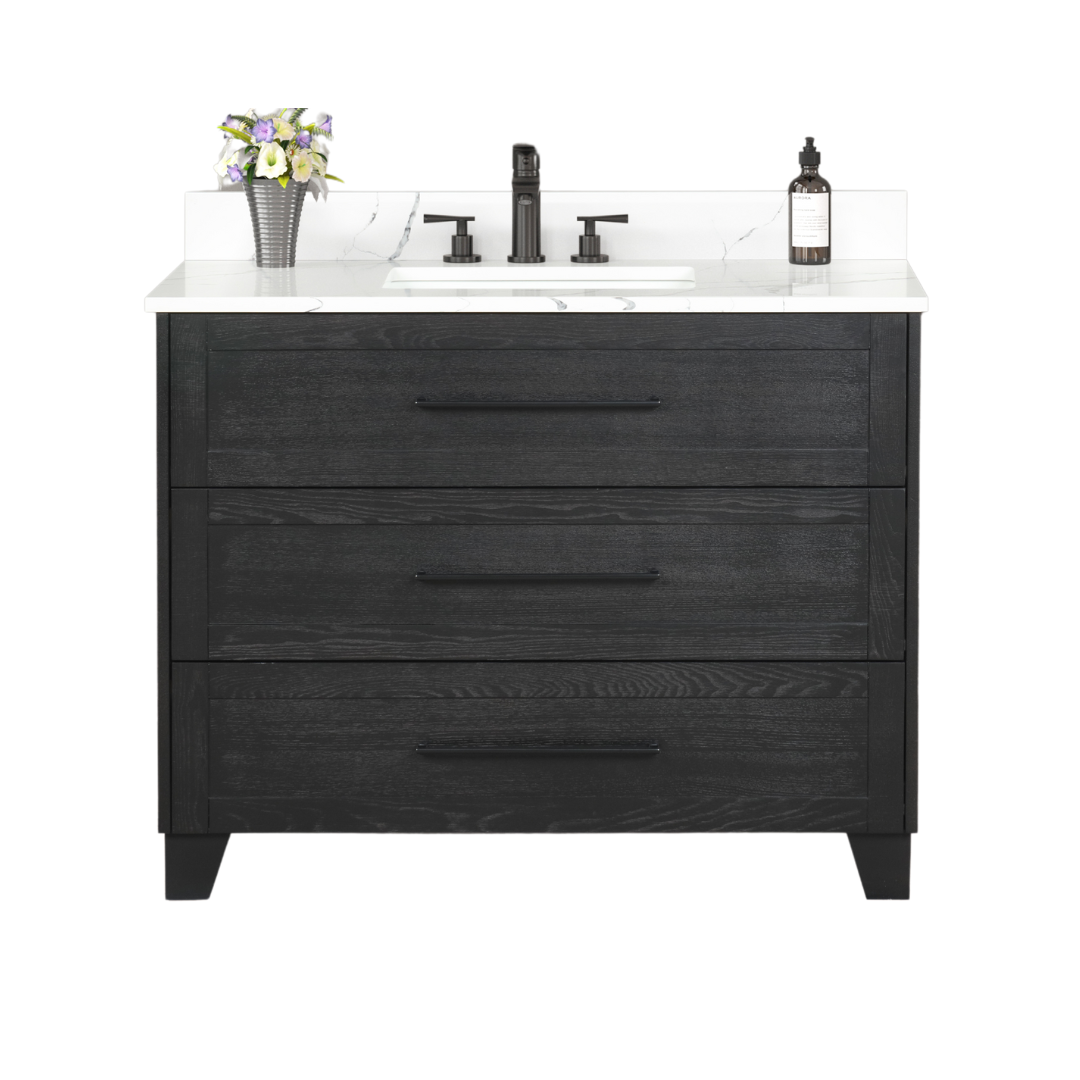 Sophia Vanity; Raven Oak; 42 in.
