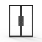 Black French Steel Door with Glass