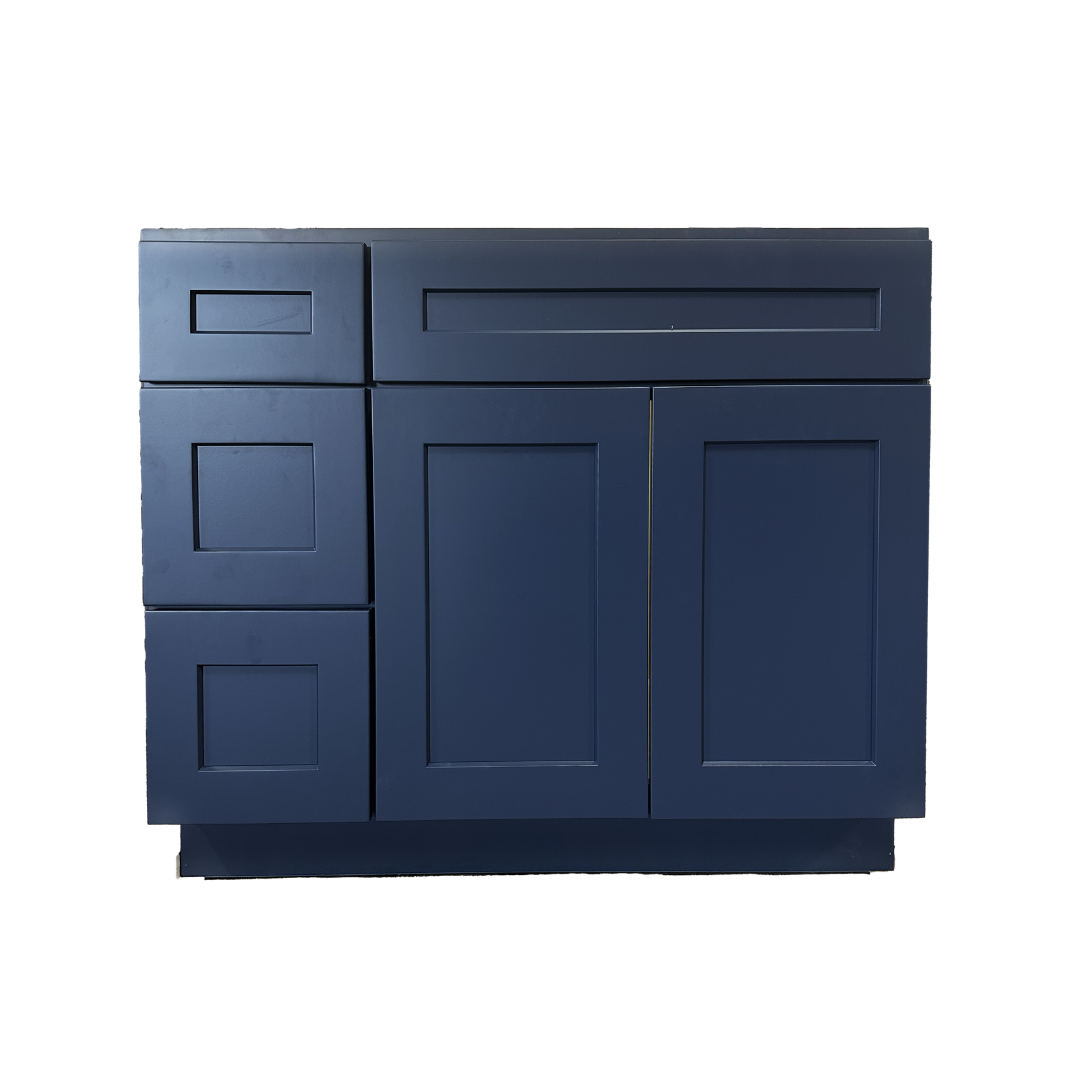Royal Thielsen Vanity; Sapphire Blue; 42 in. LH