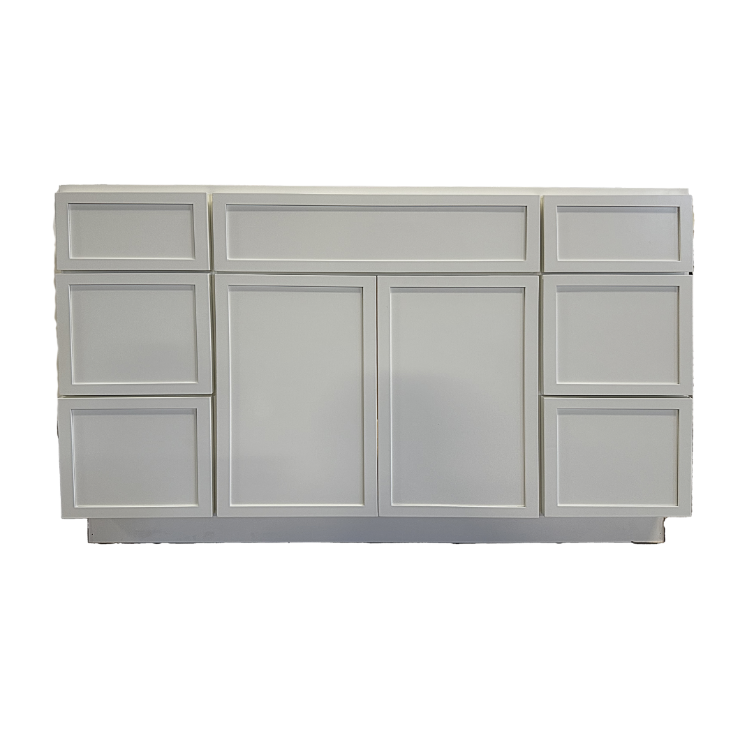 Royal Rome Vanity; Pigeon White; 48 in. 6 Drawers 