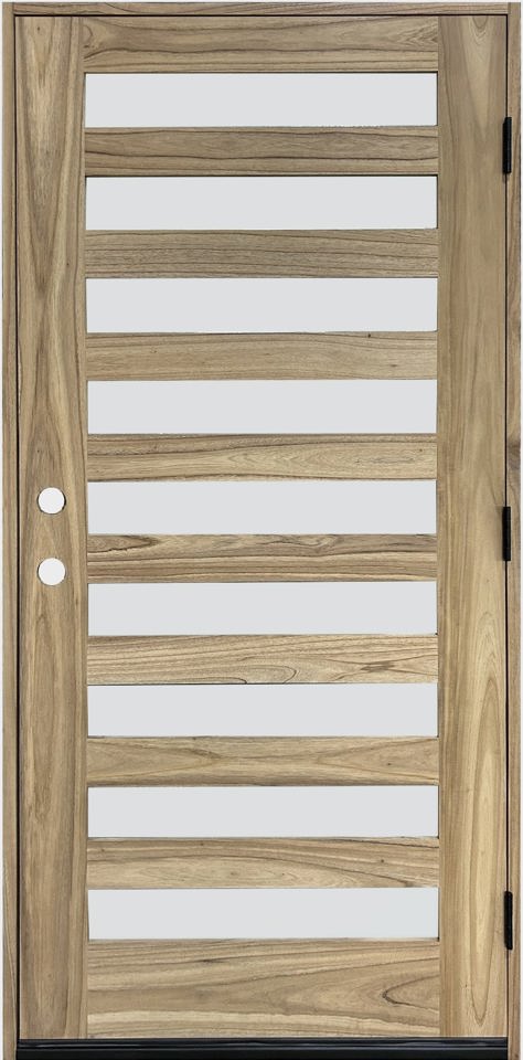 WeatherCraft Torrefied Mahogany 9 Lite Single Entry Door