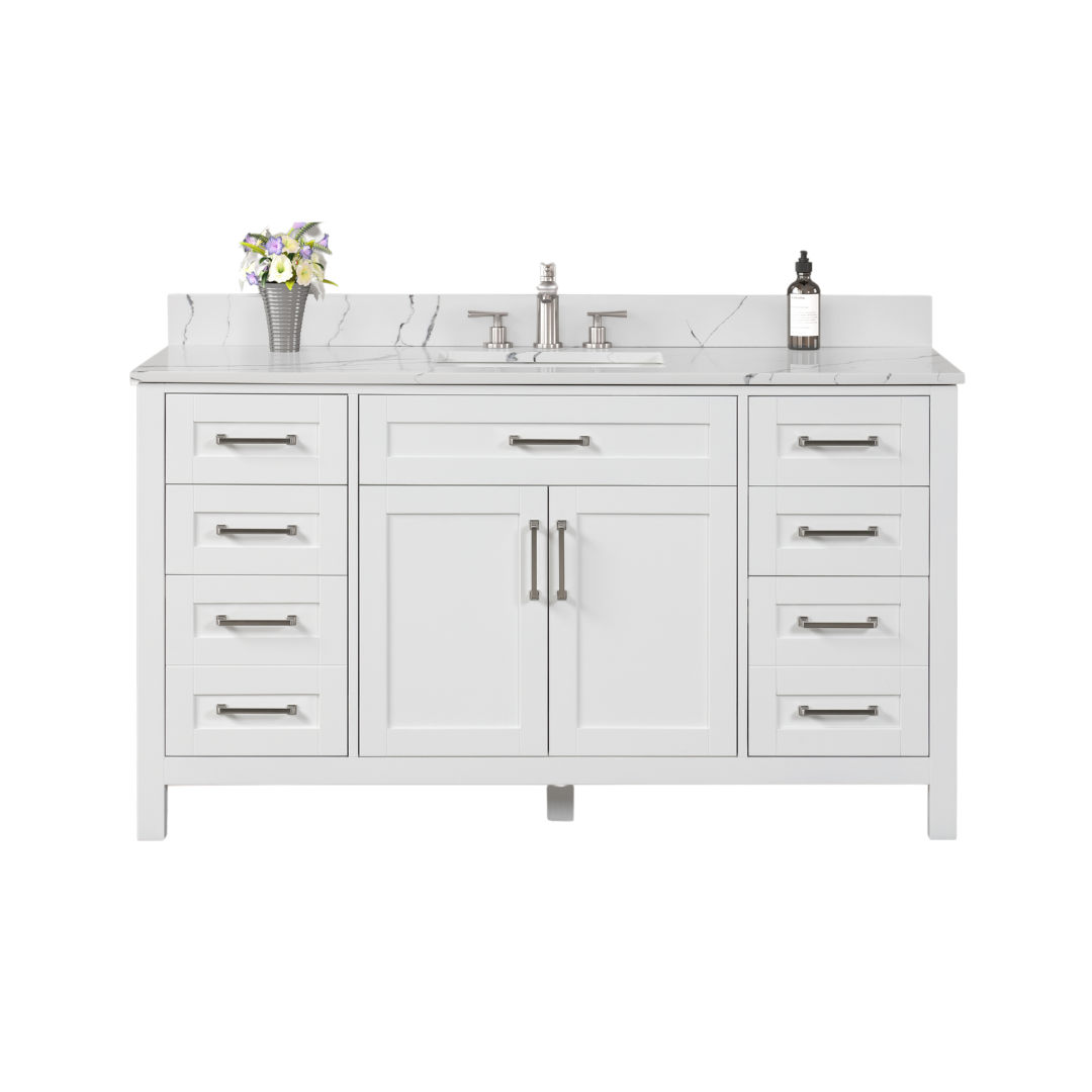 Naomi Vanity; White; 60 in. SB