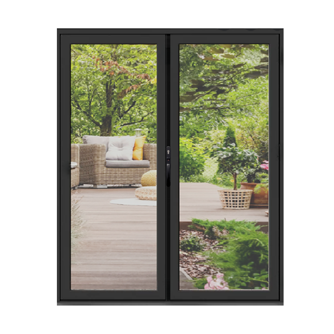 Alexues Series Folding Door; Full View; Left Hand Swing; 62.5 in. x 97.5 in.