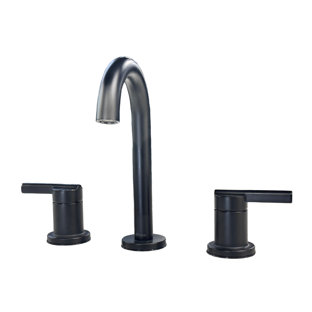 Brislin Bathroom Faucet, Matte Black, 8" Spread