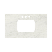 Calcutta Crystal Quartz Vanity Top; 31 in.