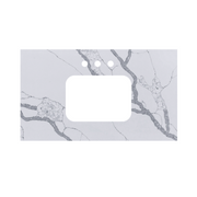Calcutta Porcelain Quartz Vanity Top