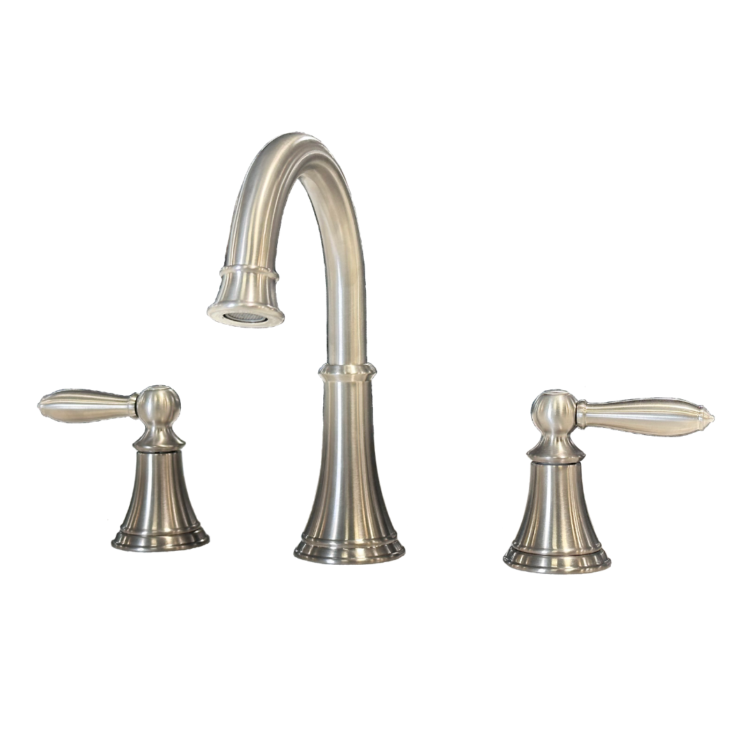 Courant Bathroom Faucet; Brushed Nickel; 8 in. Spread