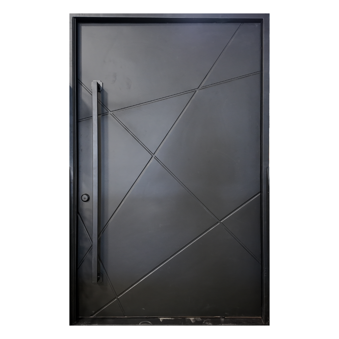 Estancia Pivot Iron Door, 60.5 in. x 93.25 in.; Right Hand Swing