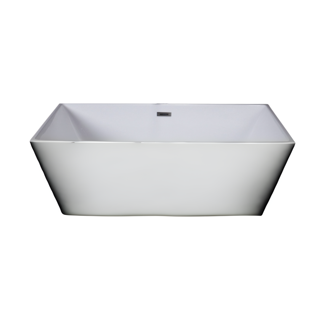 Harmony Freestanding Soaker Tub; White; 59 in.