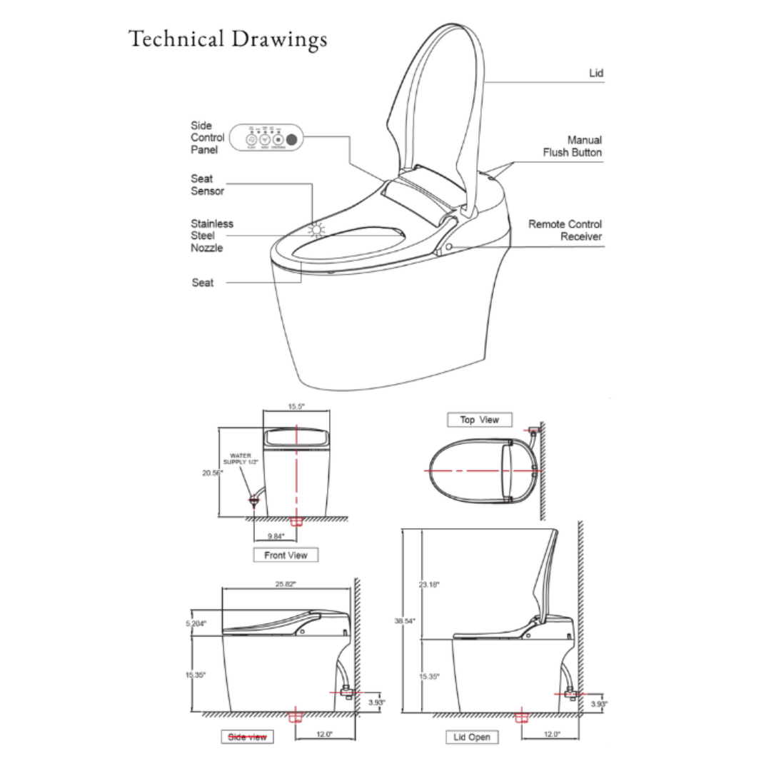 Trevi Smart Bidet Toilet manual