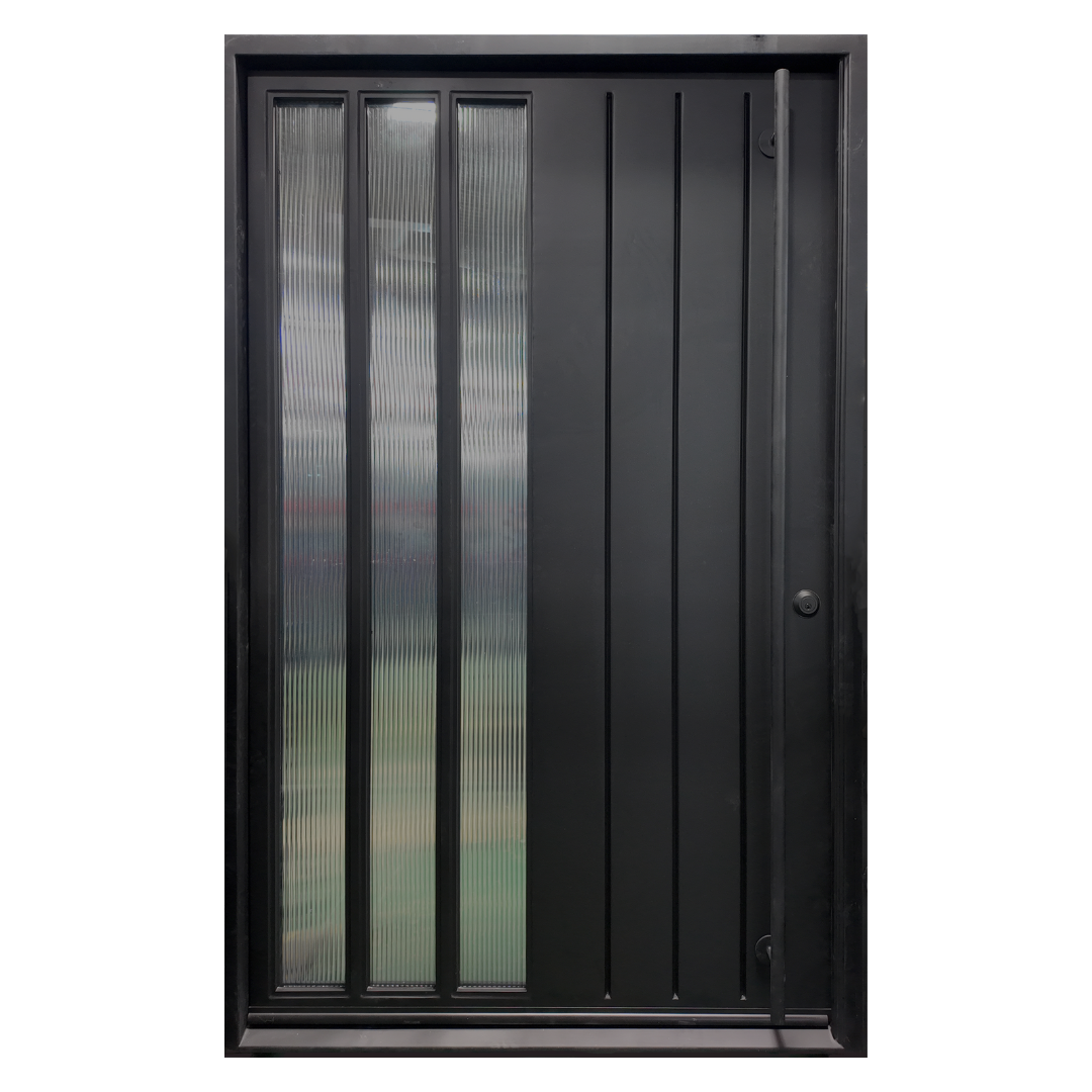 Lido Pivot Iron Door; Left Hand Swing; 60.5 in. x 93.25 in.