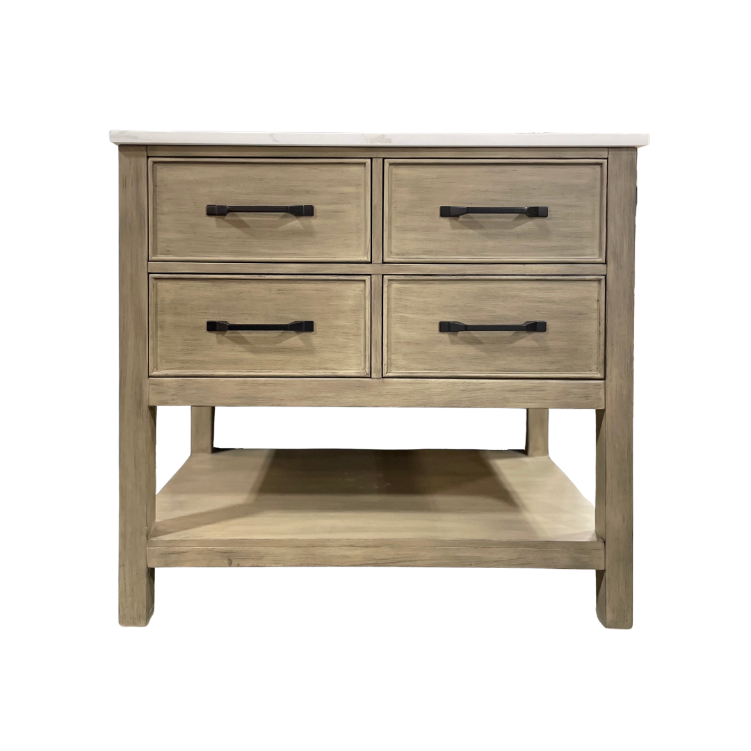 London Vanity, Antique Grey; 36 in.