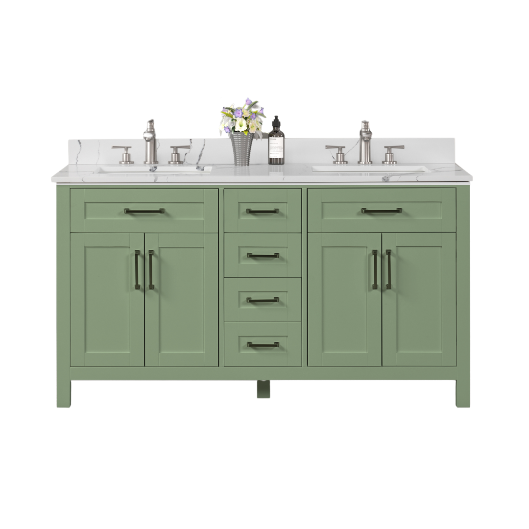Naomi Vanity; Succulent; 72 in. DB