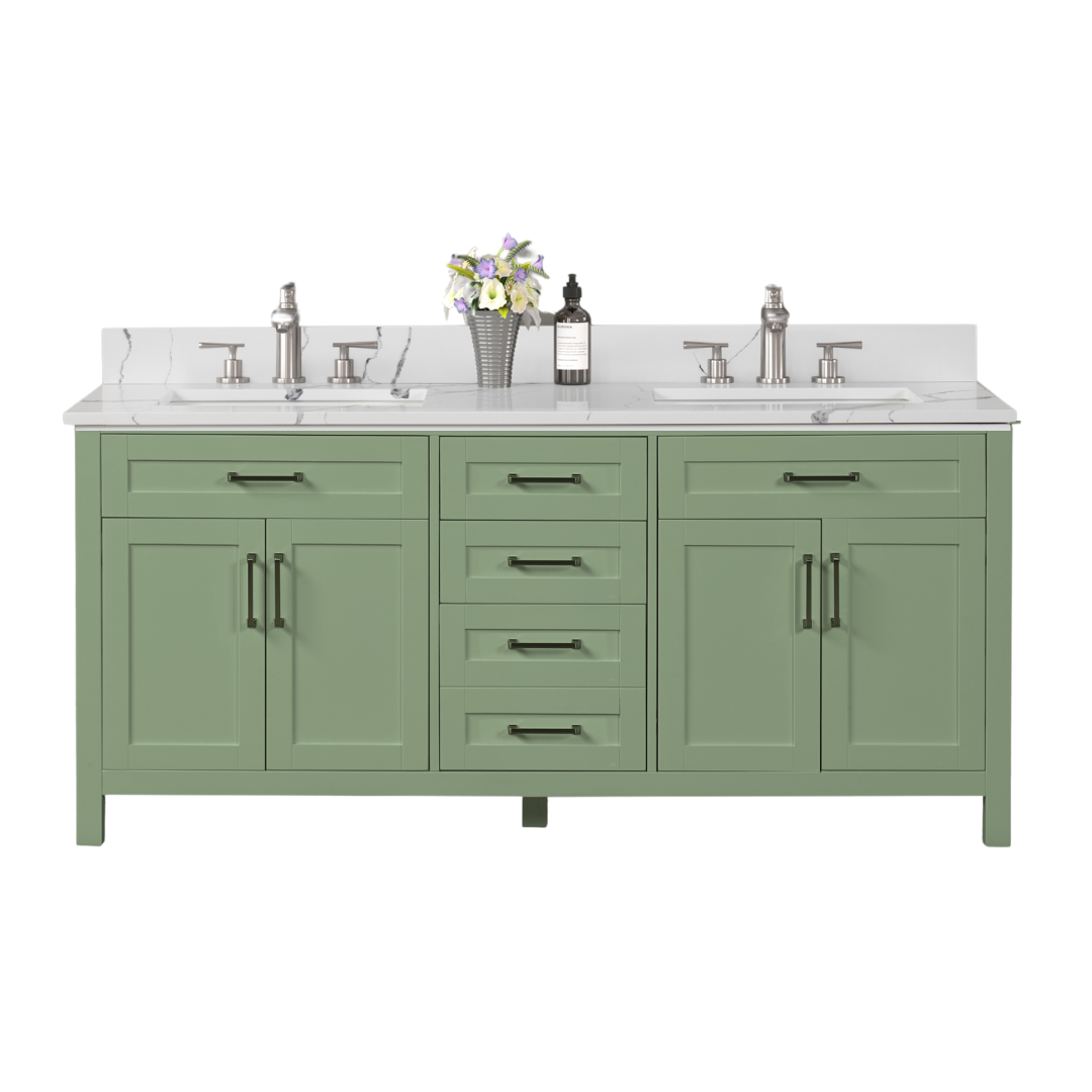 Naomi Vanity; Succulent; 72 in. DB