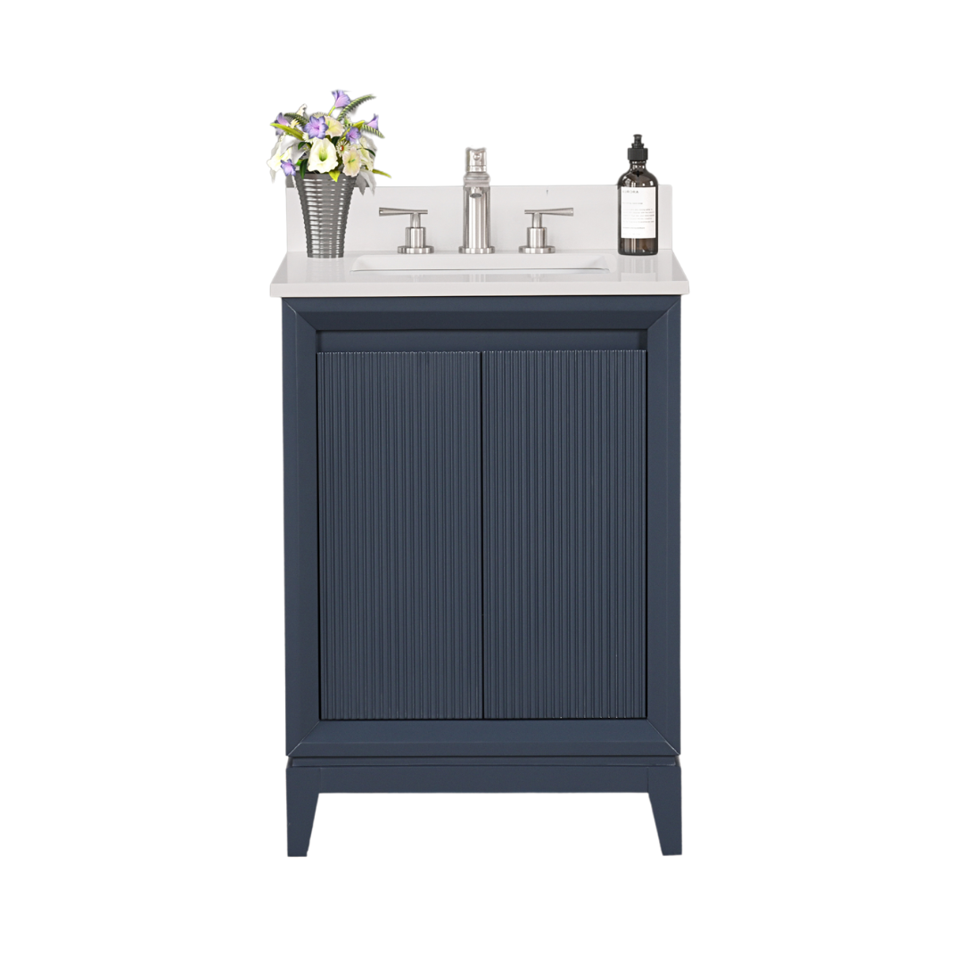 Nova Vanity; Navy Blue; 24 in.