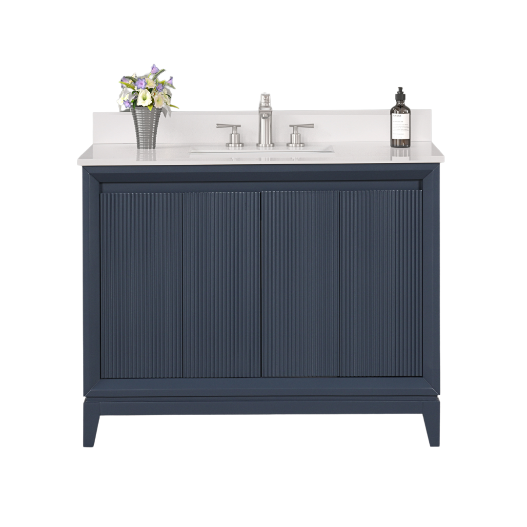 Nova Vanity; Navy Blue; 42 in. 