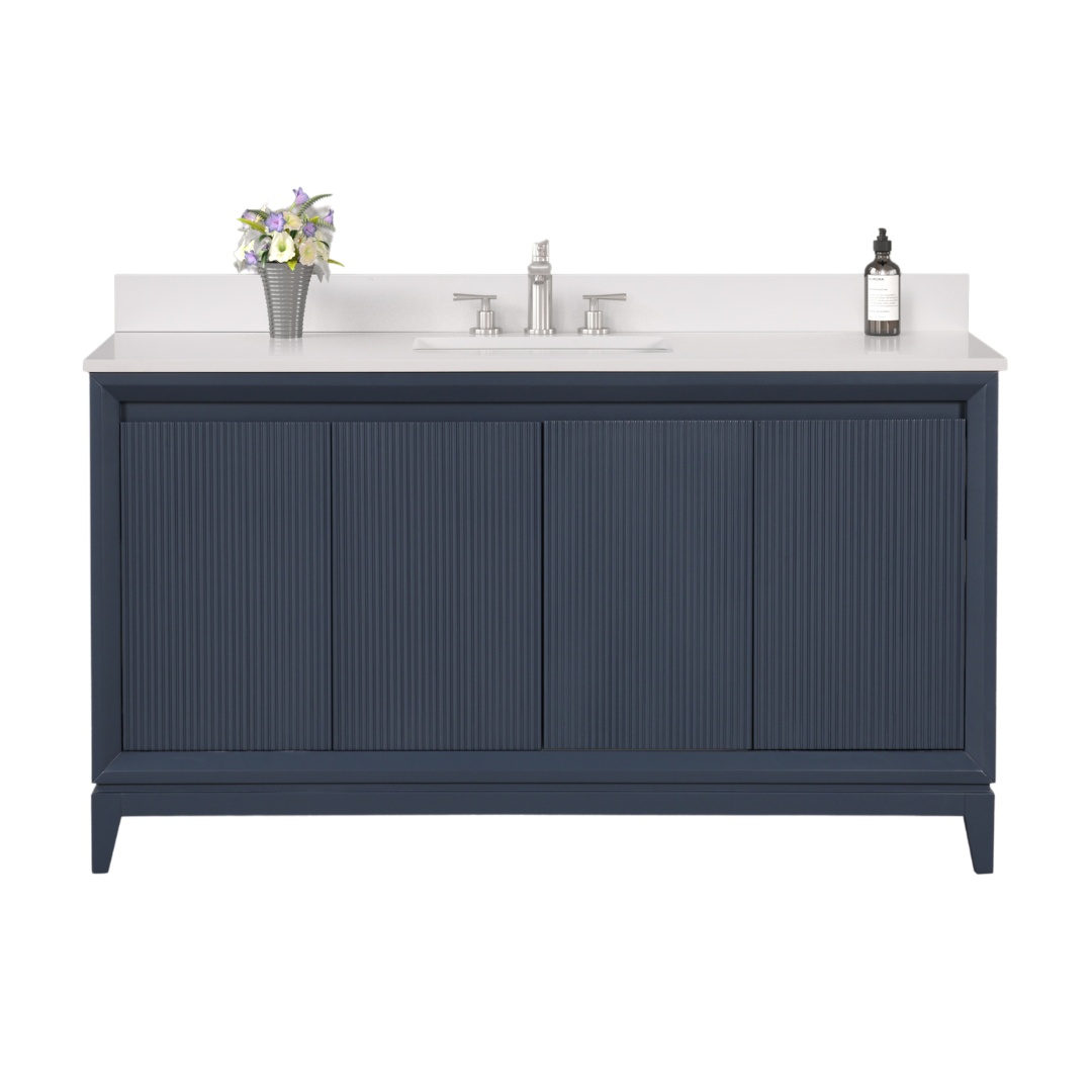 Nova Vanity; Navy Blue; 60 in. SB