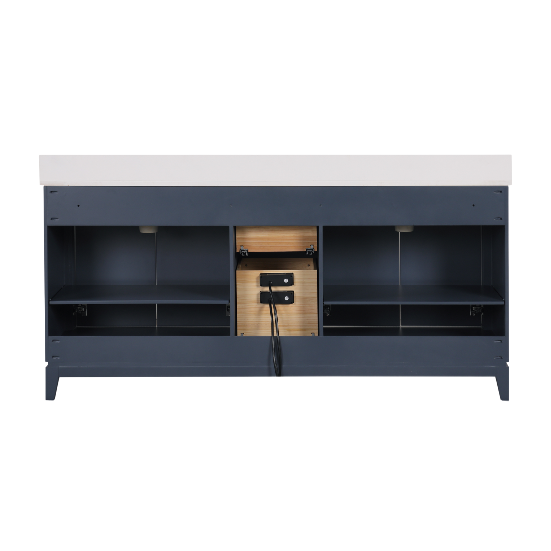 Nova Vanity; Navy Blue; 72 in.