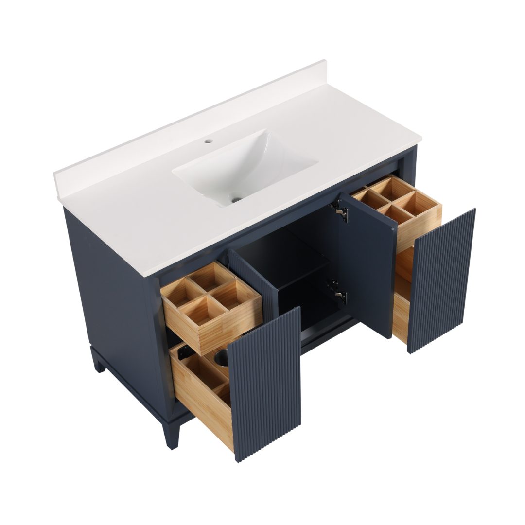 Nova Vanity; Navy Blue; 48 in.