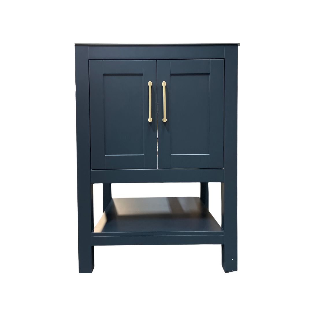 Rue Vanity; After Midnight with Gold Hardware; 24 in.