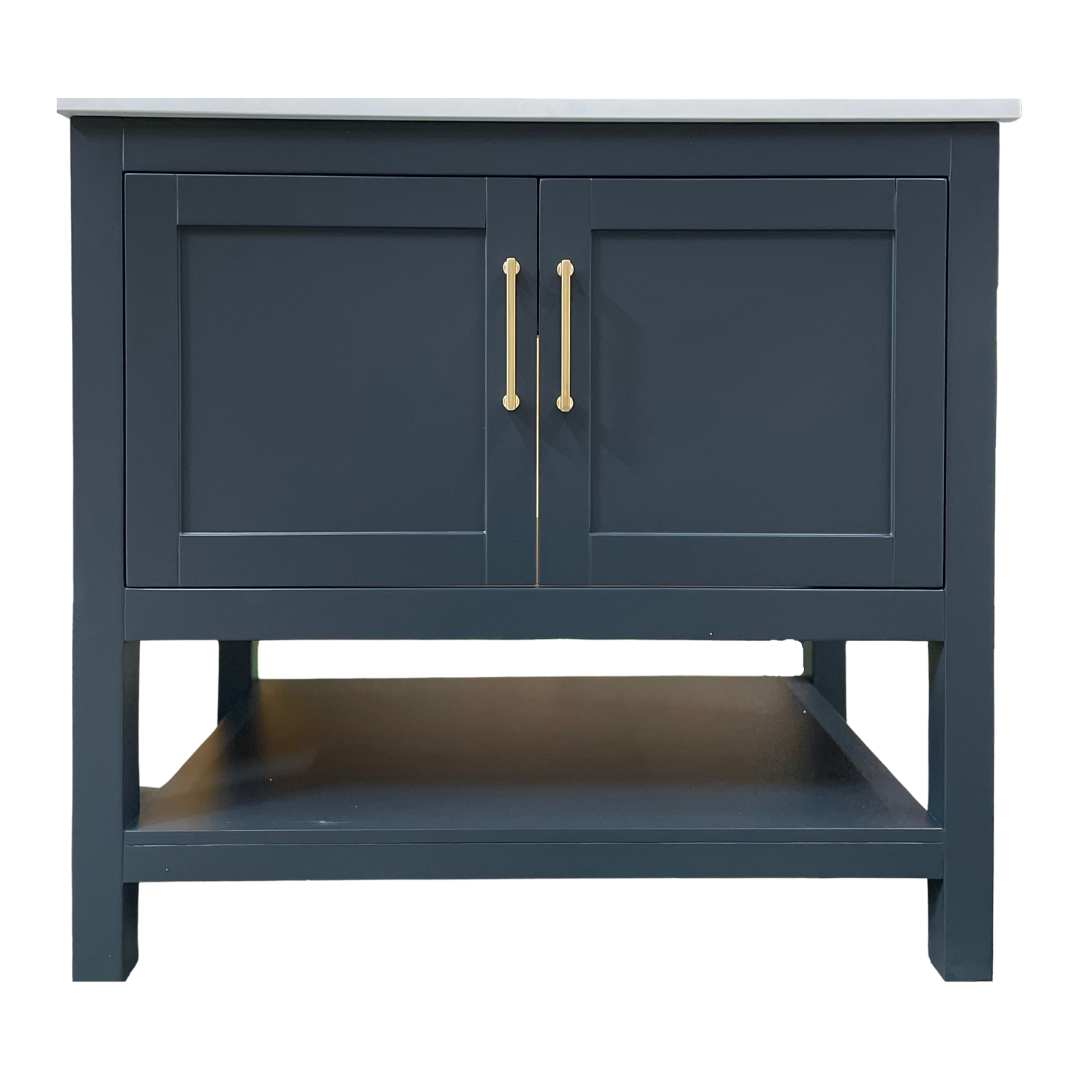 Rue Vanity; After Midnight with Gold Hardware; 36 in.