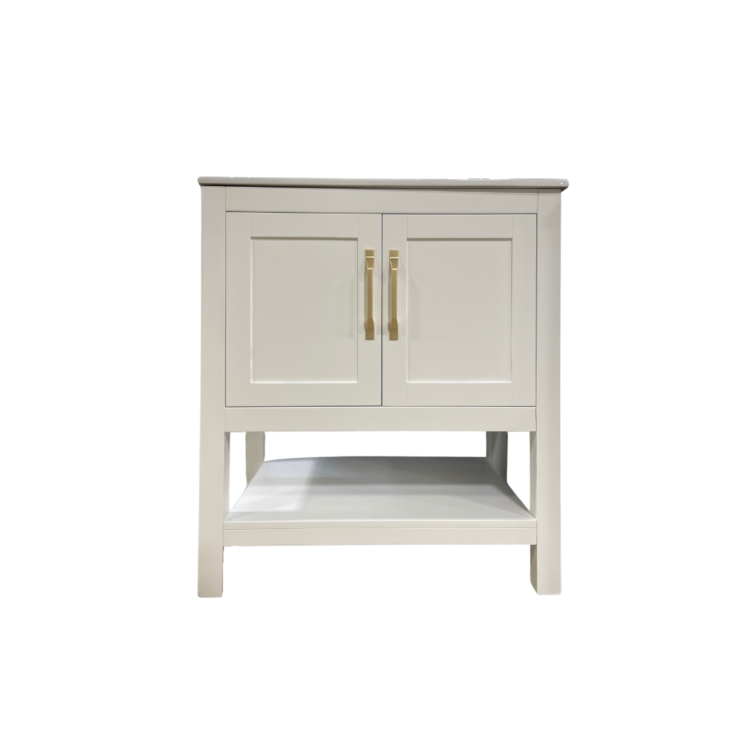 Rue Vanity; White; 30 in.