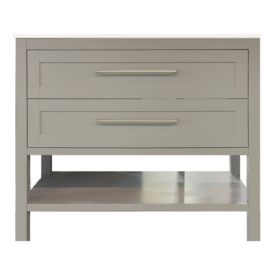 Saddie Vanity; Light Grey; 40 in.