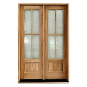 Sahara Series 4 Lite Thermo-Wood in. Double Door