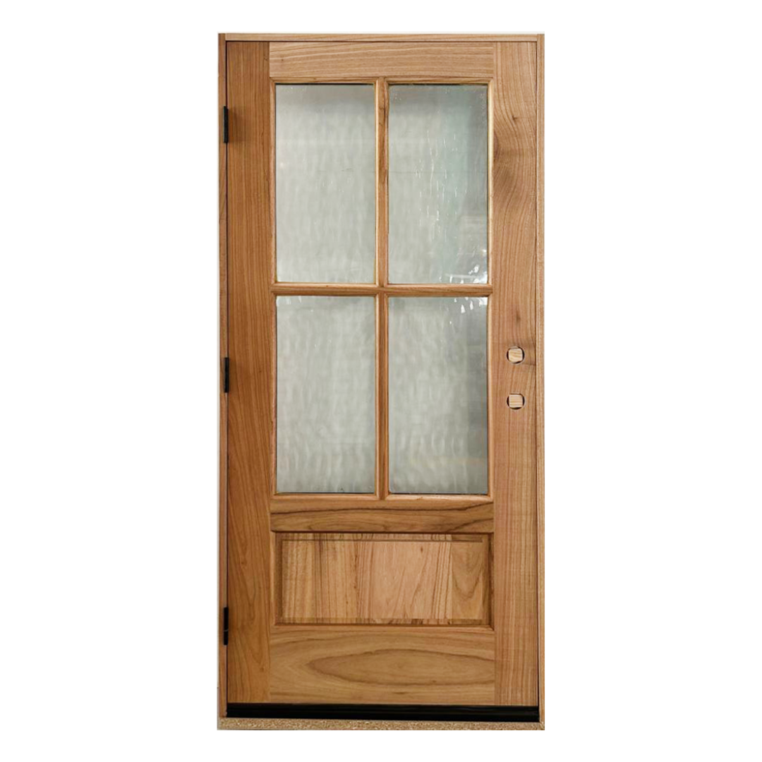 Sahara Series 4 Lite Thermo-Wood Single Door - Back View
