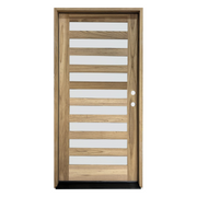 WeatherCraft Torrefied Mahogany 9 Lite Single Entry Door