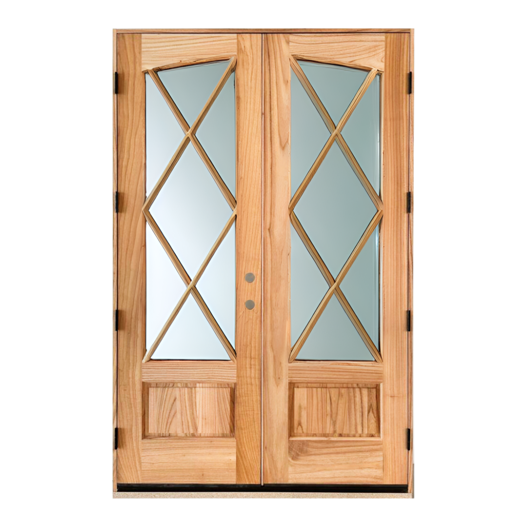 Savannah Mahogany, Sq Top; Clear Flat Glass; 60.5 in. x 81.5 in. ; Right Hand Swing