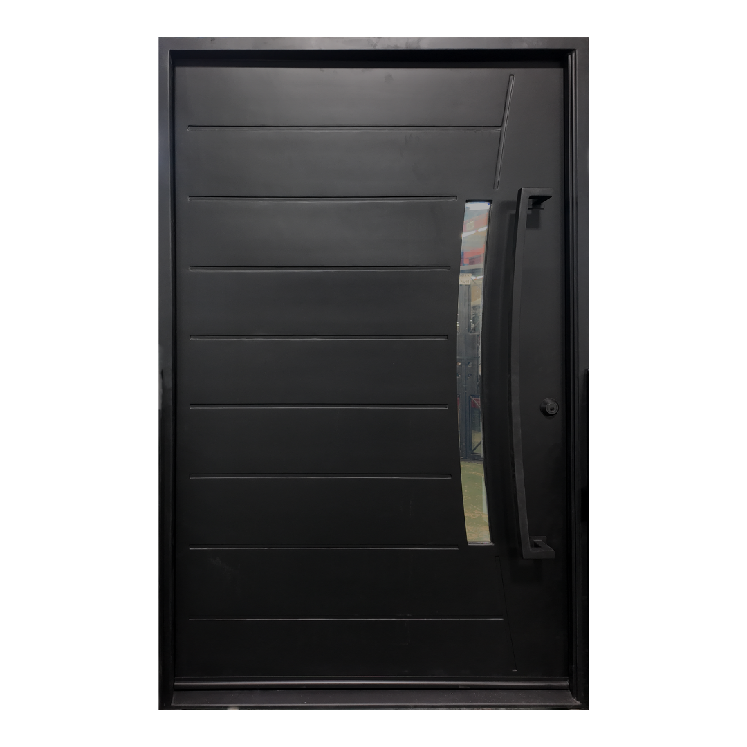 Somerset Pivot Iron Door; Left Hand Swing; 60.5 in. x 81.5 in.
