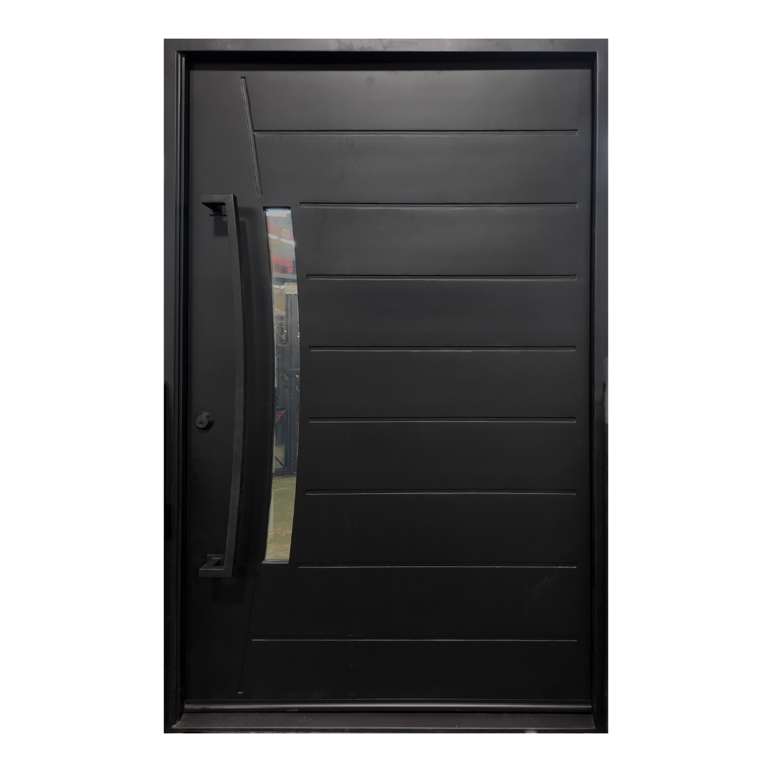 Somerset Pivot Iron Door; Right Hand Swing; 60.5 in. x 81.5 in.