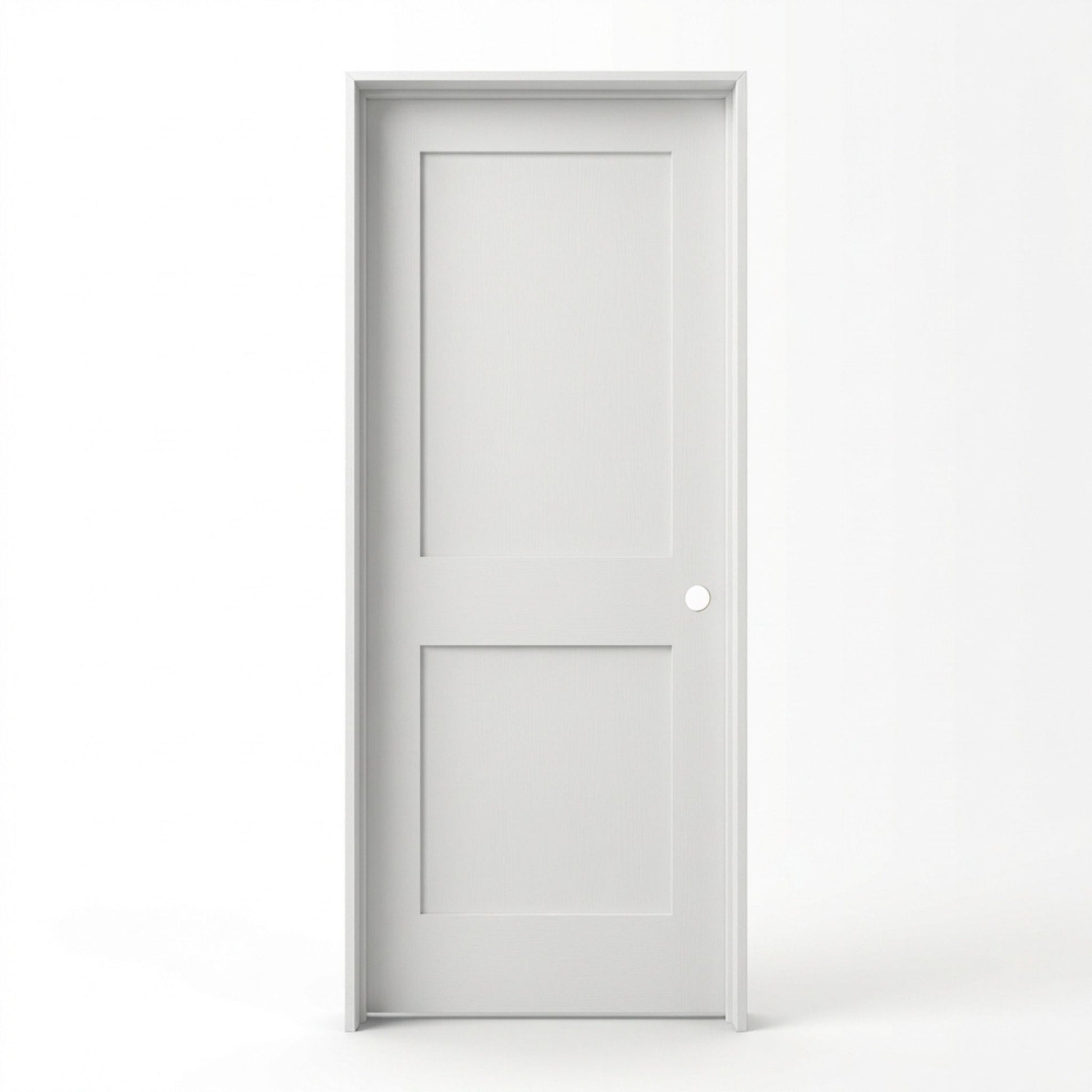 2 Panel Shaker Primed Prehung Interior Door solid core