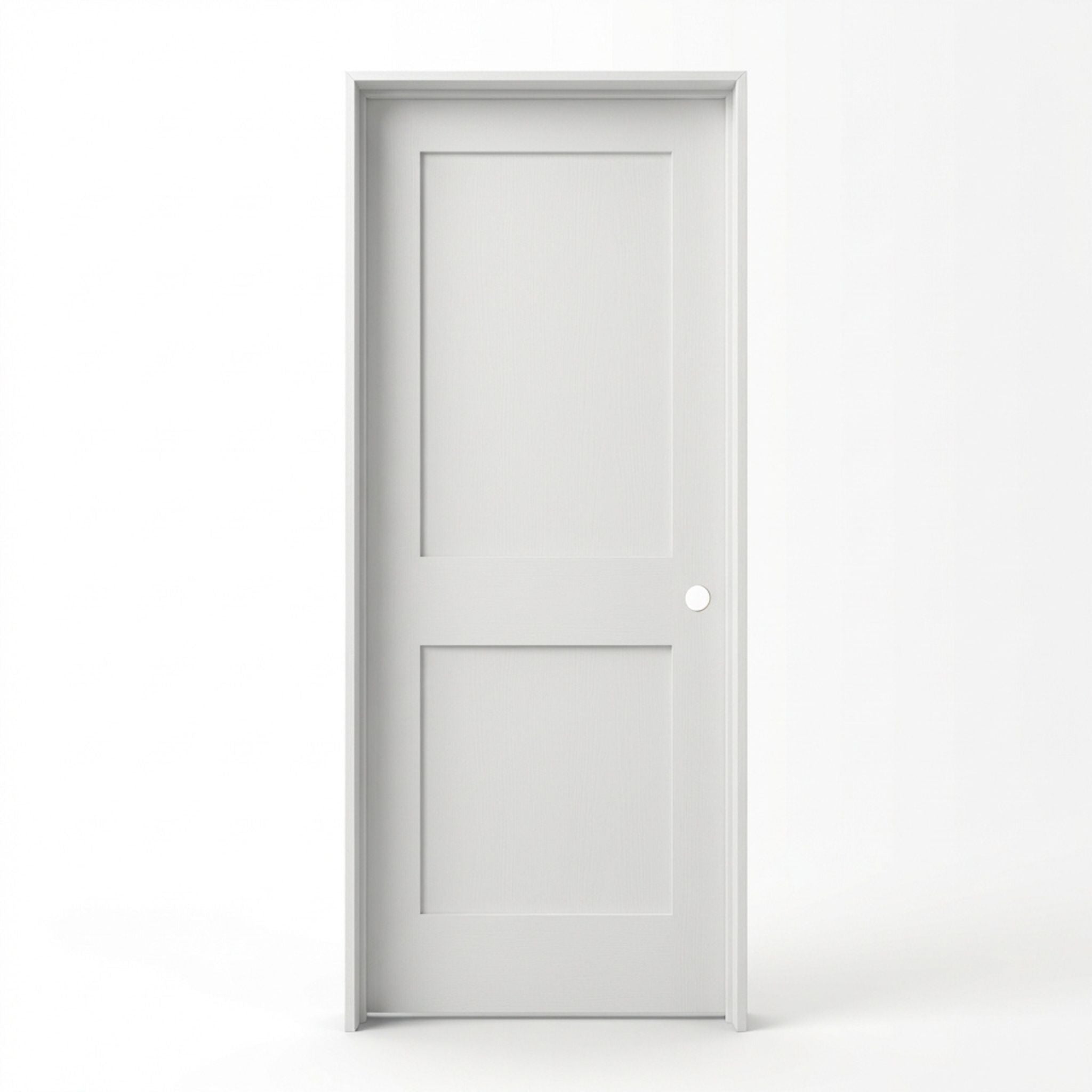 2 Panel Shaker Primed Prehung Interior Door solid core