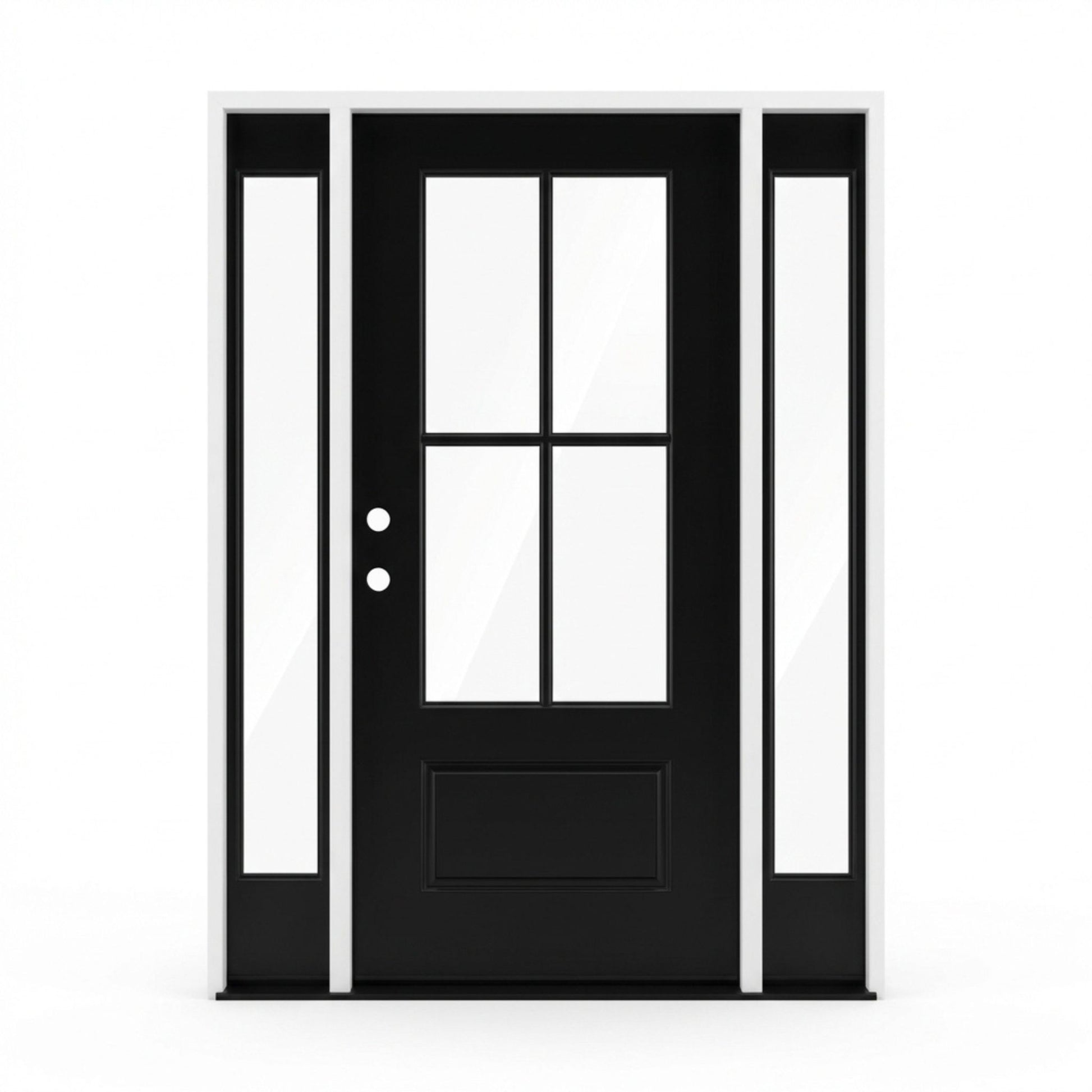 4 Lite Simulated Divided Lite Fiberglass Door 10"-3"10" 