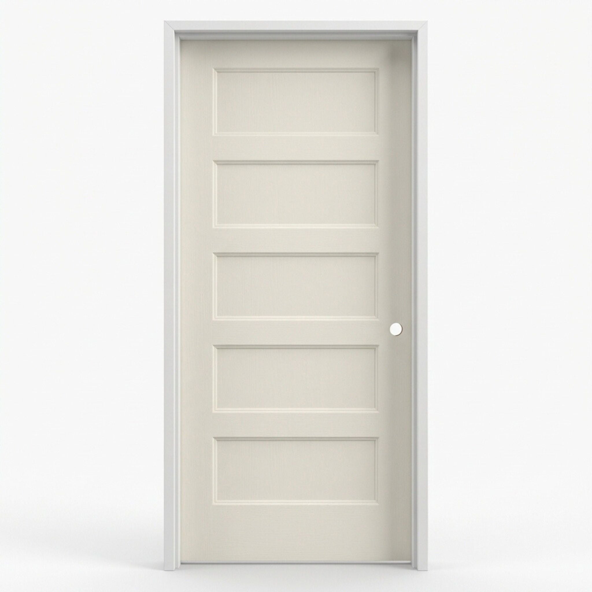 Conmore Interior Molded 5 Panel Single Prehung Door