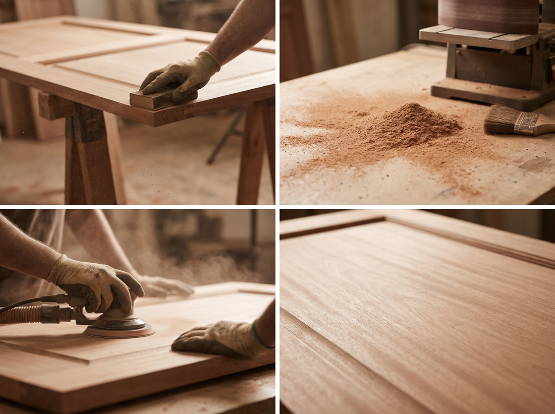 Mahogany step 4 Sand