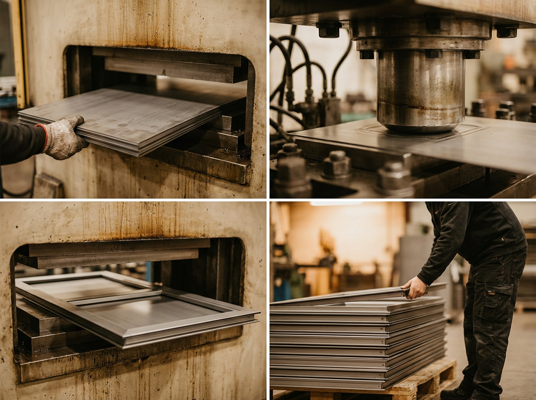 French steel process step 2 — Form: profiled into slim precision tubes