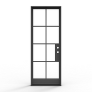 George Wrought Iron Single Entry Door