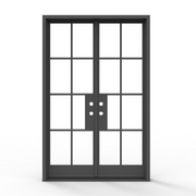 George Wrought Iron Double Entry Door