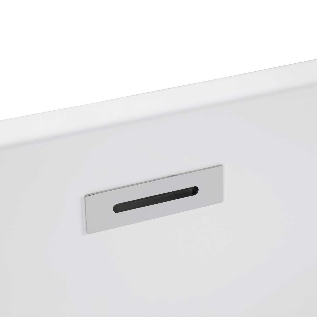 Cove 59 in x 30 in Soaking Bathtub in White