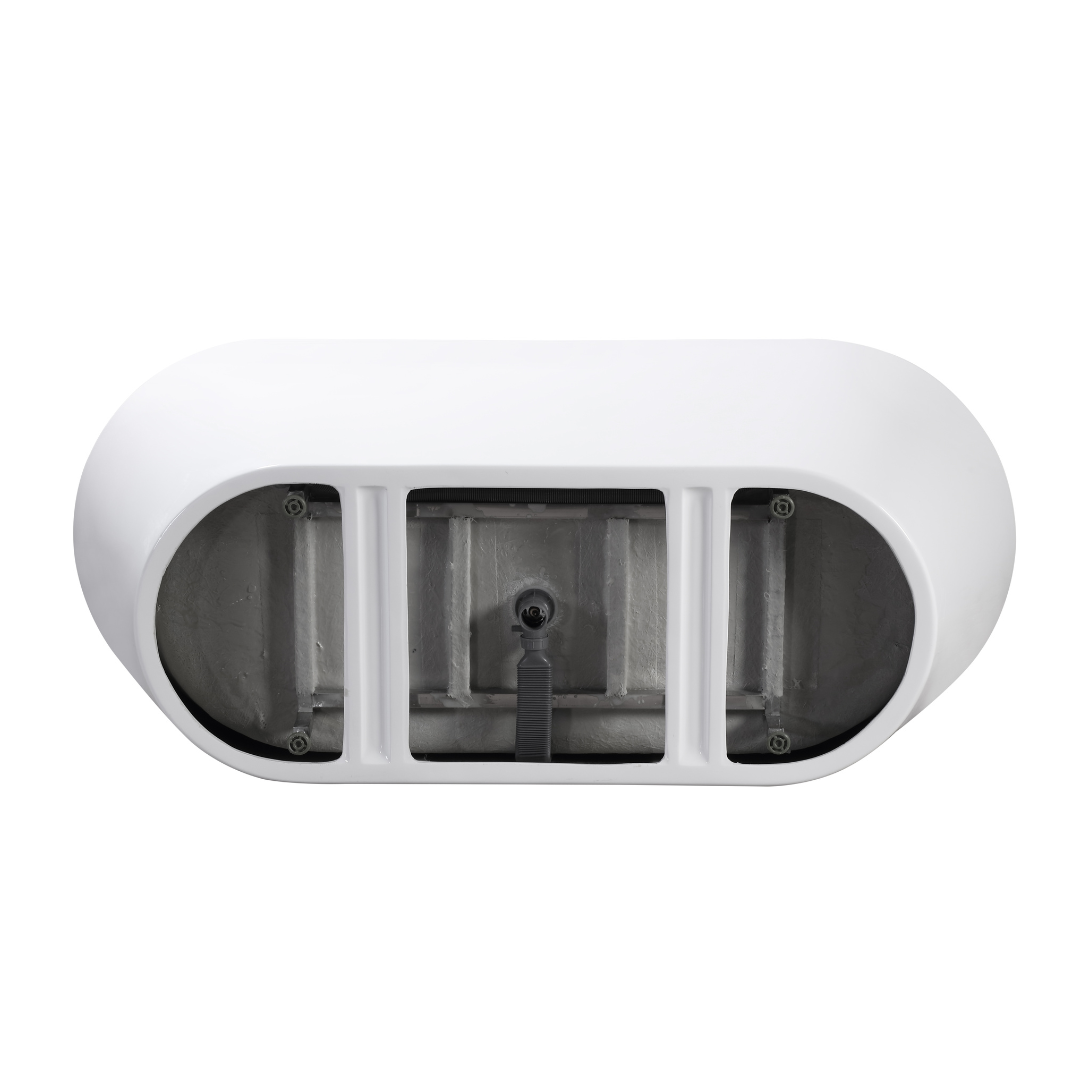 Cove 59 in x 30 in Soaking Bathtub in White